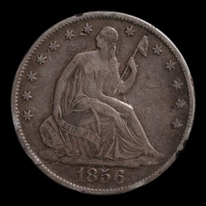 United States, Seated Liberty Silver Half Dollar - 1856 - United States of America