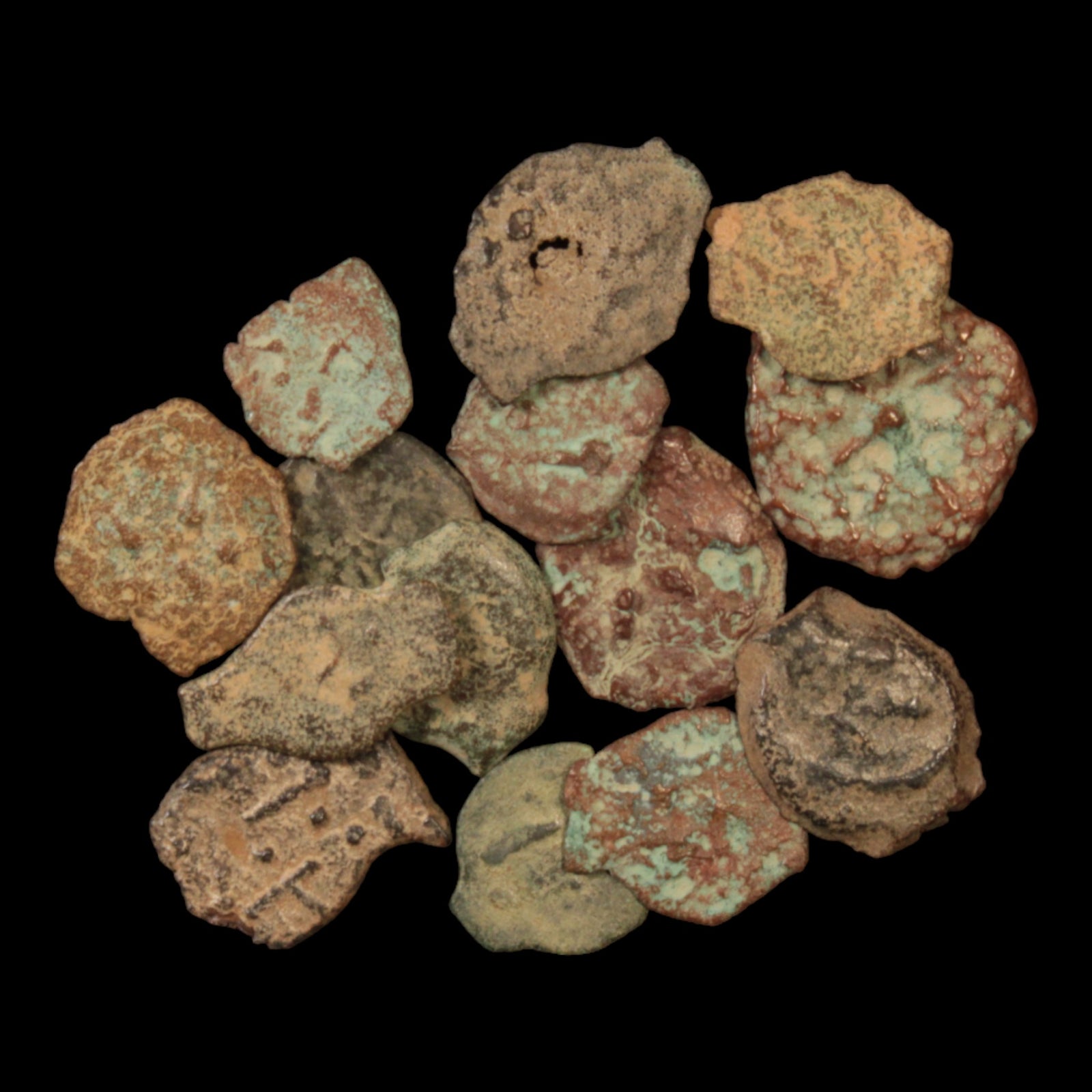 Lot of 15: Ancient Judea, Widow's Mite (Lepton) Low Grade - c. 103 to 76 BCE - Middle East
