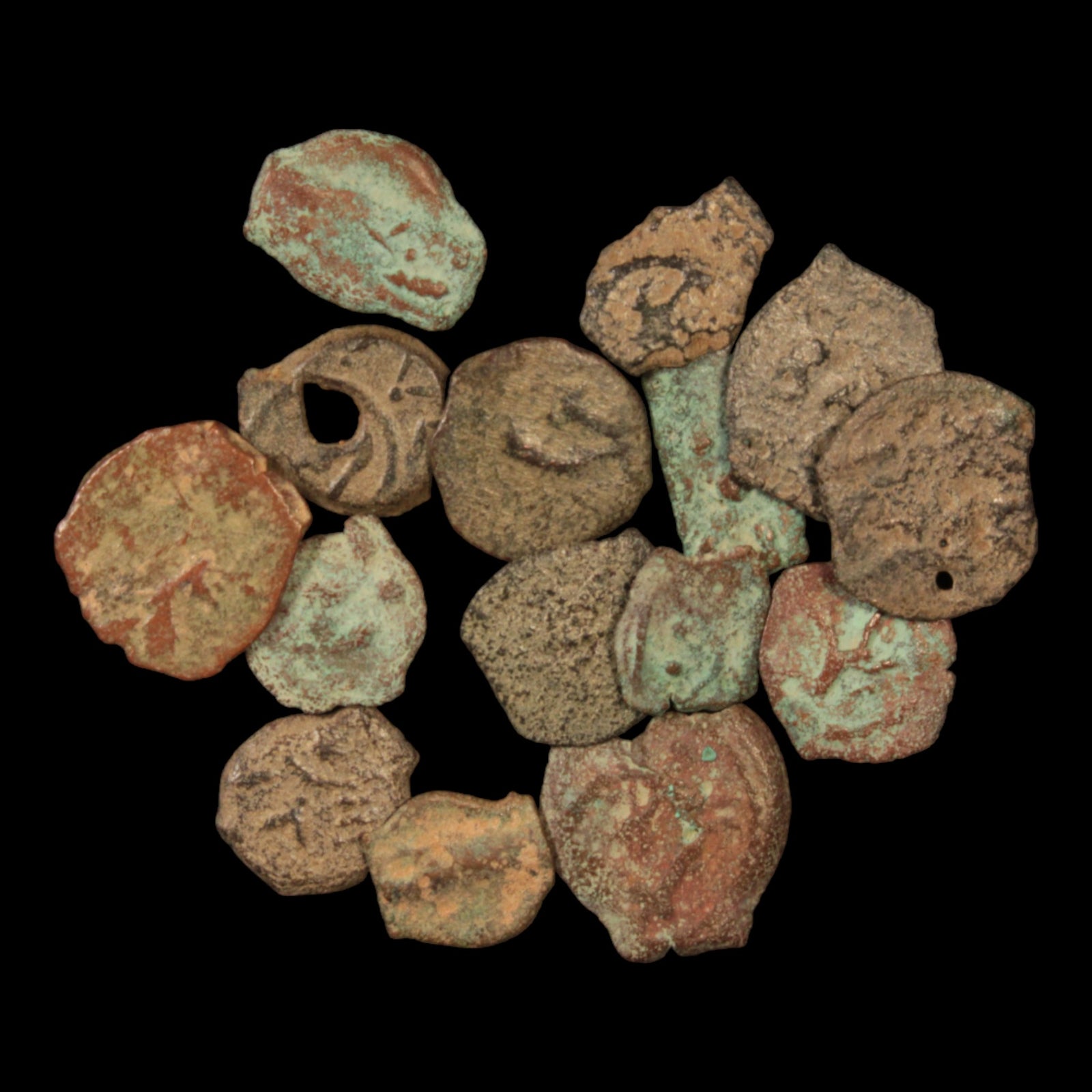 Lot of 15: Ancient Judea, Widow's Mite (Lepton) Low Grade - c. 103 to 76 BCE - Middle East