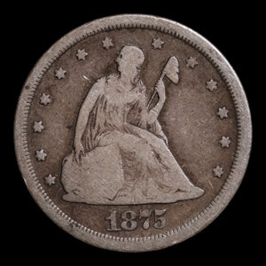 United States, Seated Liberty Twenty Cent Piece - 1875 - United States of America