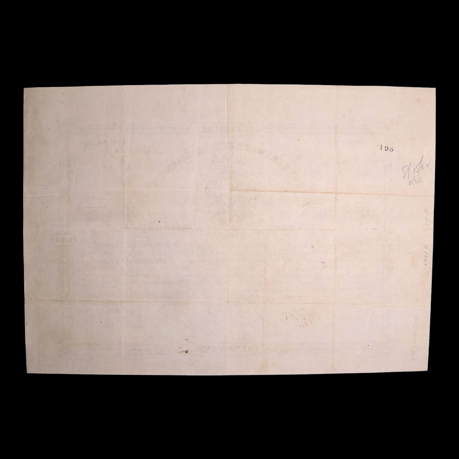 Confederate States of America, $1,000 Bond, C. G. Memminger (Sec. of Treasury) - 1861 - U.S. Civil War