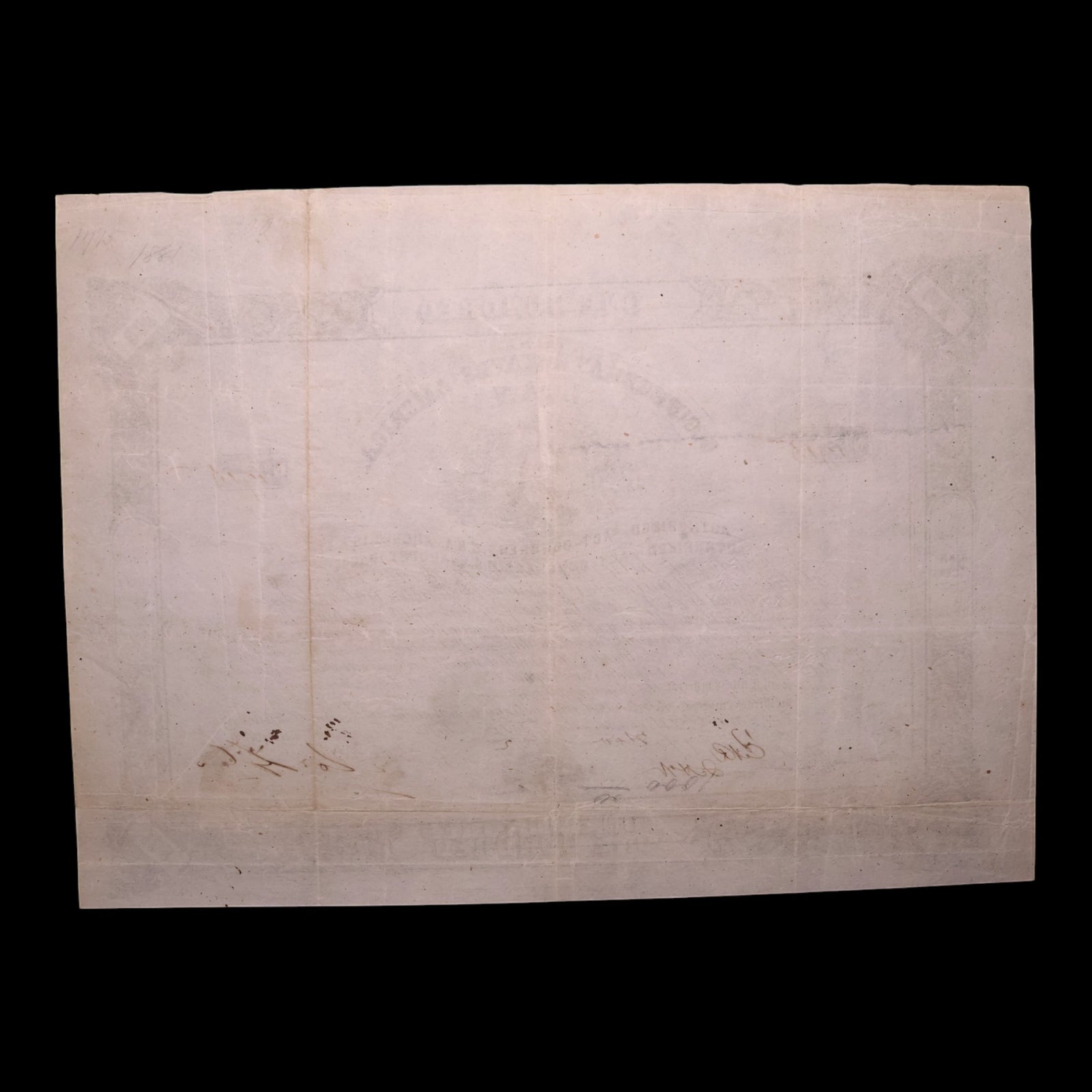 Confederate States of America, $100 Bond, Edward Elmore (Treasurer of the CSA) - 1861 - U.S. Civil War