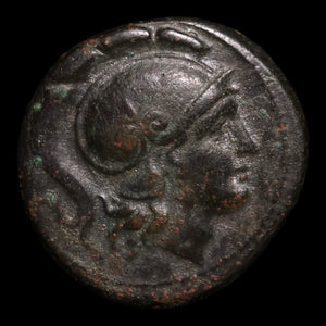 Kings of Thrace, Lysimachos (Sucessor of Alexander the Great), AE Unit, Athena & Lion - 305 to 281 BCE - Greek World