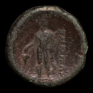 Thrace, City of Maroneia, AE Unit, Dionysus (Greek God of Wine) - c. 200 to 100 BCE - Ancient Greece