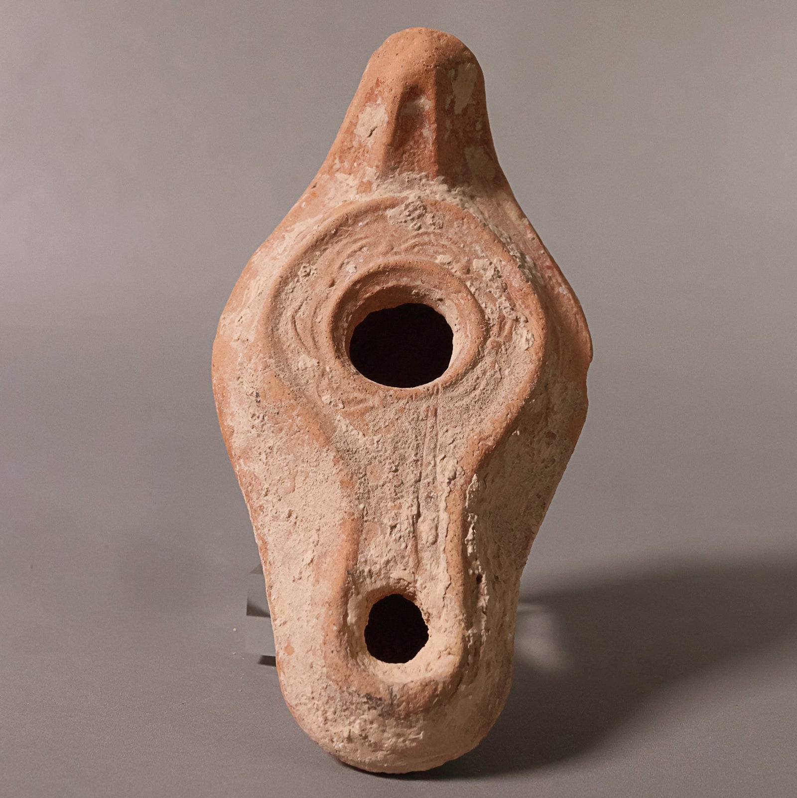 Late Roman Oil Lamp, 4.6 inches - c. 100 to 476 CE - Middle East