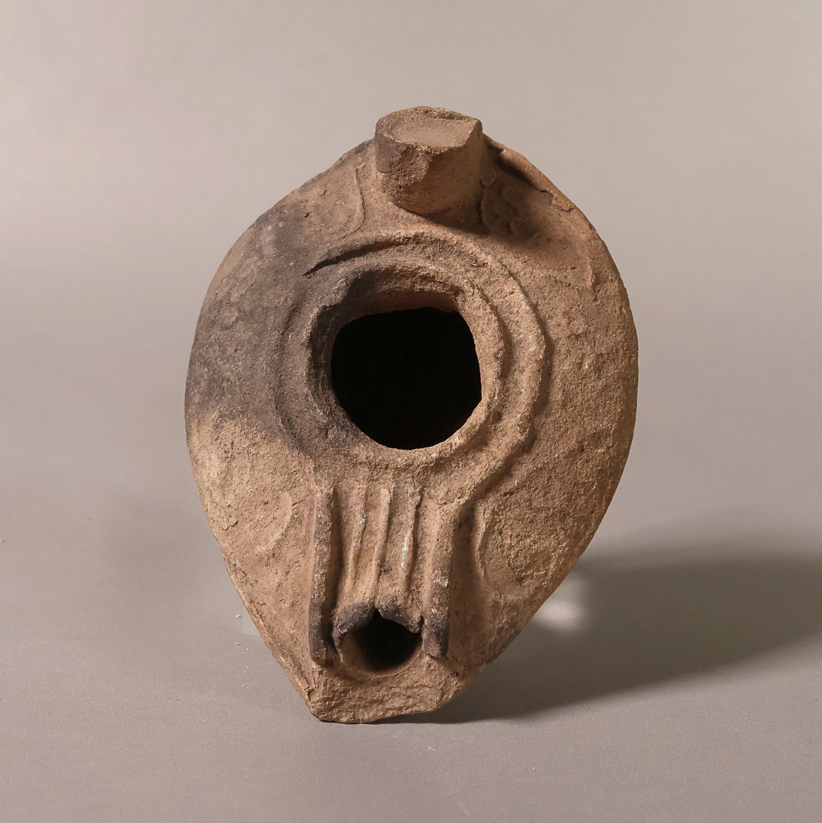 Late Roman Oil Lamp, 3.5 inches - c. 100 to 476 CE - Middle East