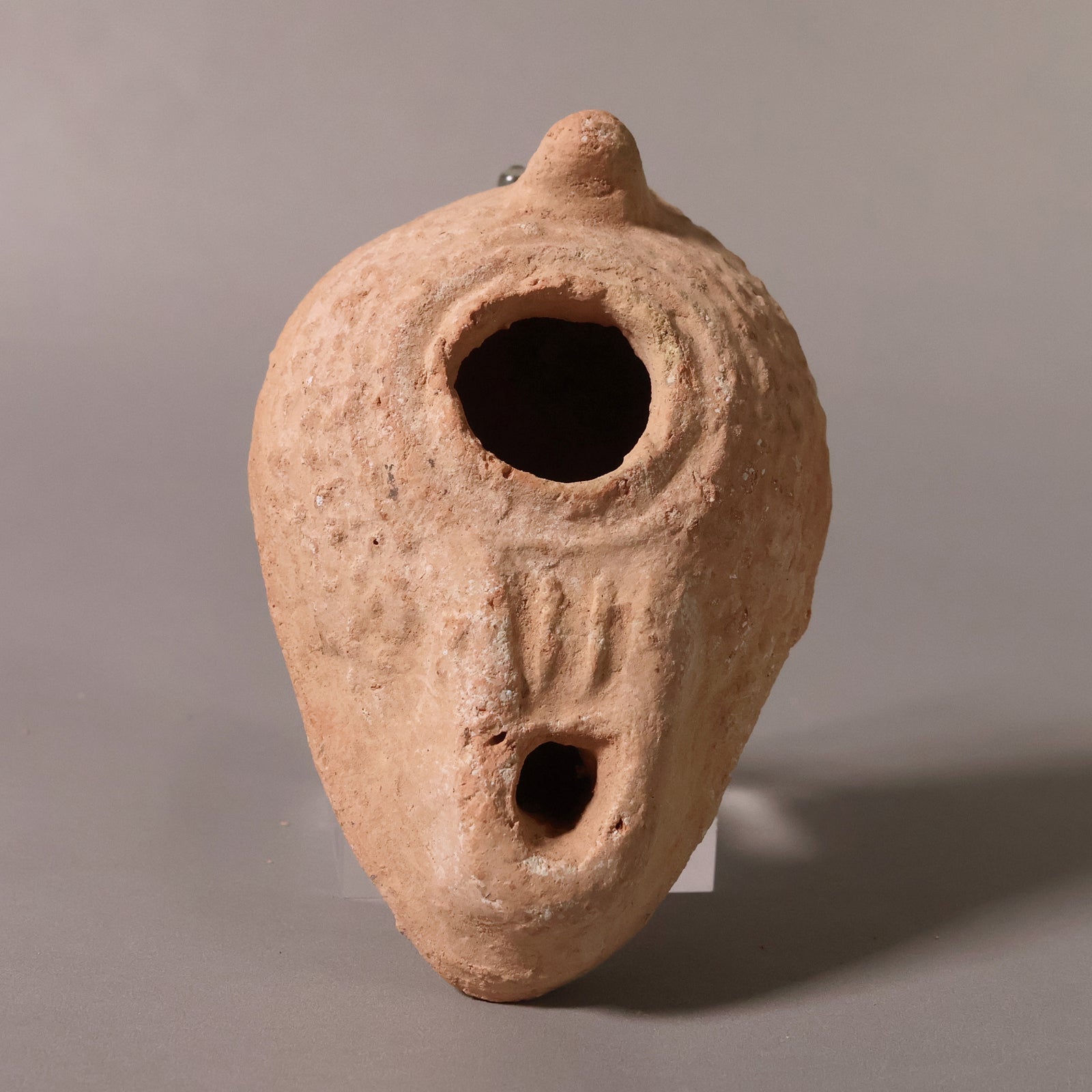 Late Roman Oil Lamp, 3.5 inches - c. 100 to 476 CE - Middle East