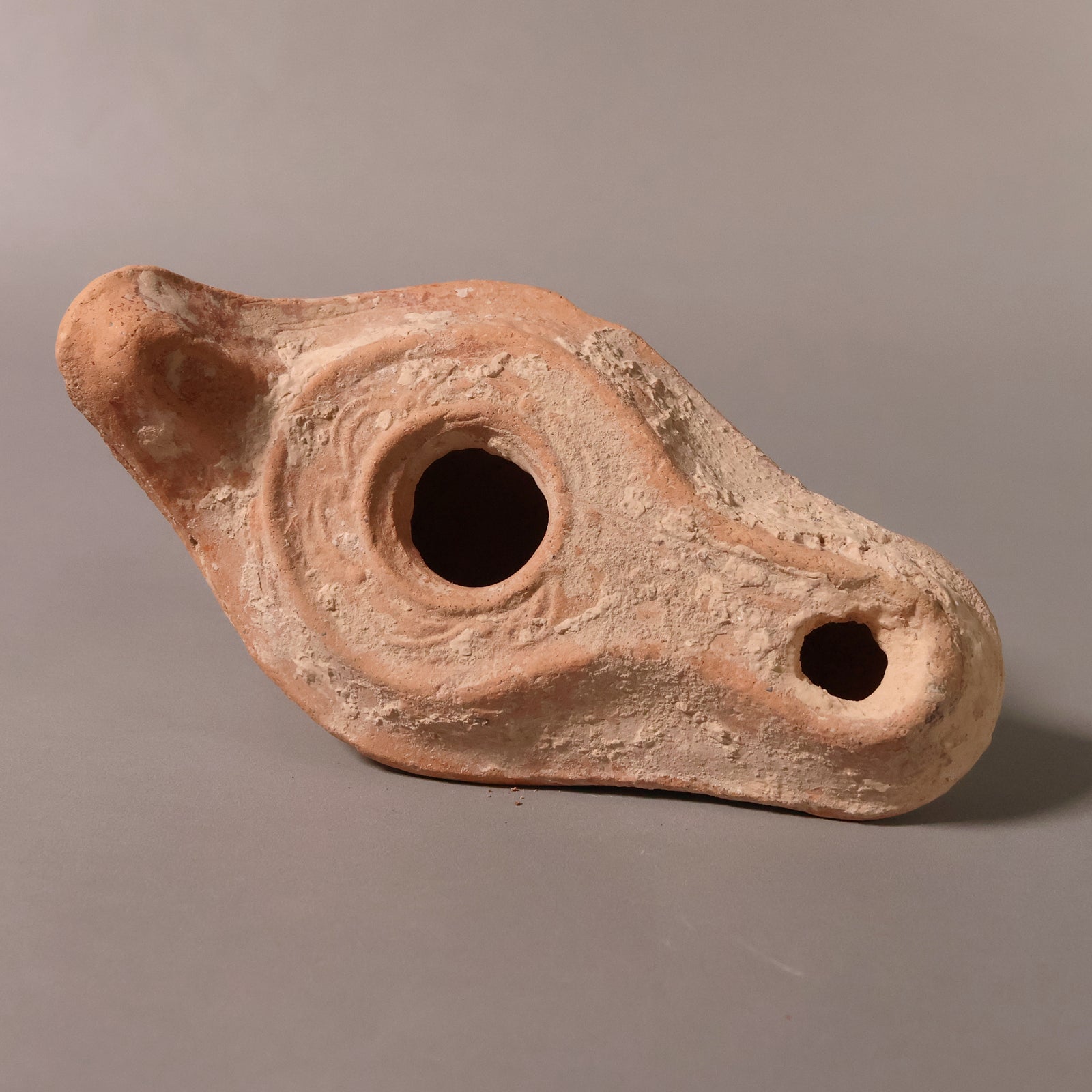 Late Roman Oil Lamp, 4.6 inches - c. 100 to 476 CE - Middle East