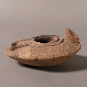 Late Roman Oil Lamp, 3.5 inches - c. 100 to 476 CE - Middle East