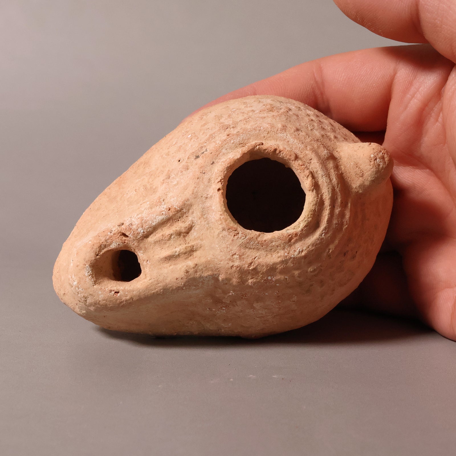 Late Roman Oil Lamp, 3.5 inches - c. 100 to 476 CE - Middle East