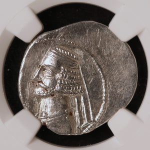 Ancient Persia, Parthian Empire, Mithradates IV, AR Drachm (Ch VF) - c. 58 to 55 BCE - NGC Certified