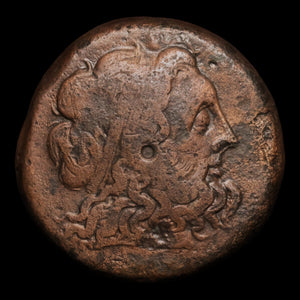 Ptolemaic Egypt, King Ptolemy II, Extra Large Bronze Tetrobol, Zeus & Eagle - 284 to 246 BCE - Ancient Egypt
