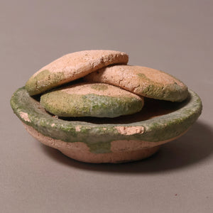 China, Ming Dynasty, Set of Eight Food-Based Tomb Offerings, Sancai Glazed Pottery - 1368 to 1644 CE - Imperial China