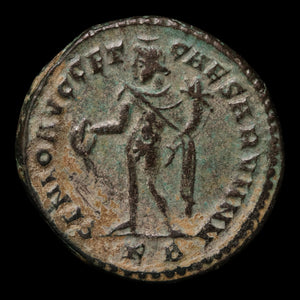 Rome, Emperor Constantius Chlorus, AE1, Genius (Divinity) - 295 to 296 CE - Roman Empire