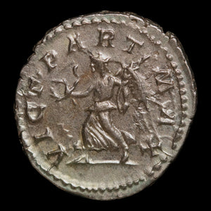 Rome, Emperor Septimius Severus, AR Denarius, Victory Reverse - 202 to 210 CE - Roman Empire