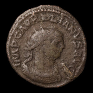 Rome, Emperor Aurelian, BI Antoninianus, Woman & Emperor Reverse - 270 to 275 CE - Roman Empire