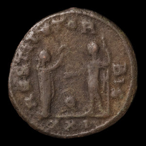 Rome, Emperor Aurelian, BI Antoninianus, Woman & Emperor Reverse - 270 to 275 CE - Roman Empire