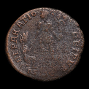 Rome, Emperor Gratian, AE2, Emperor & Victory Reverse - 378 to 383 CE - Roman Empire