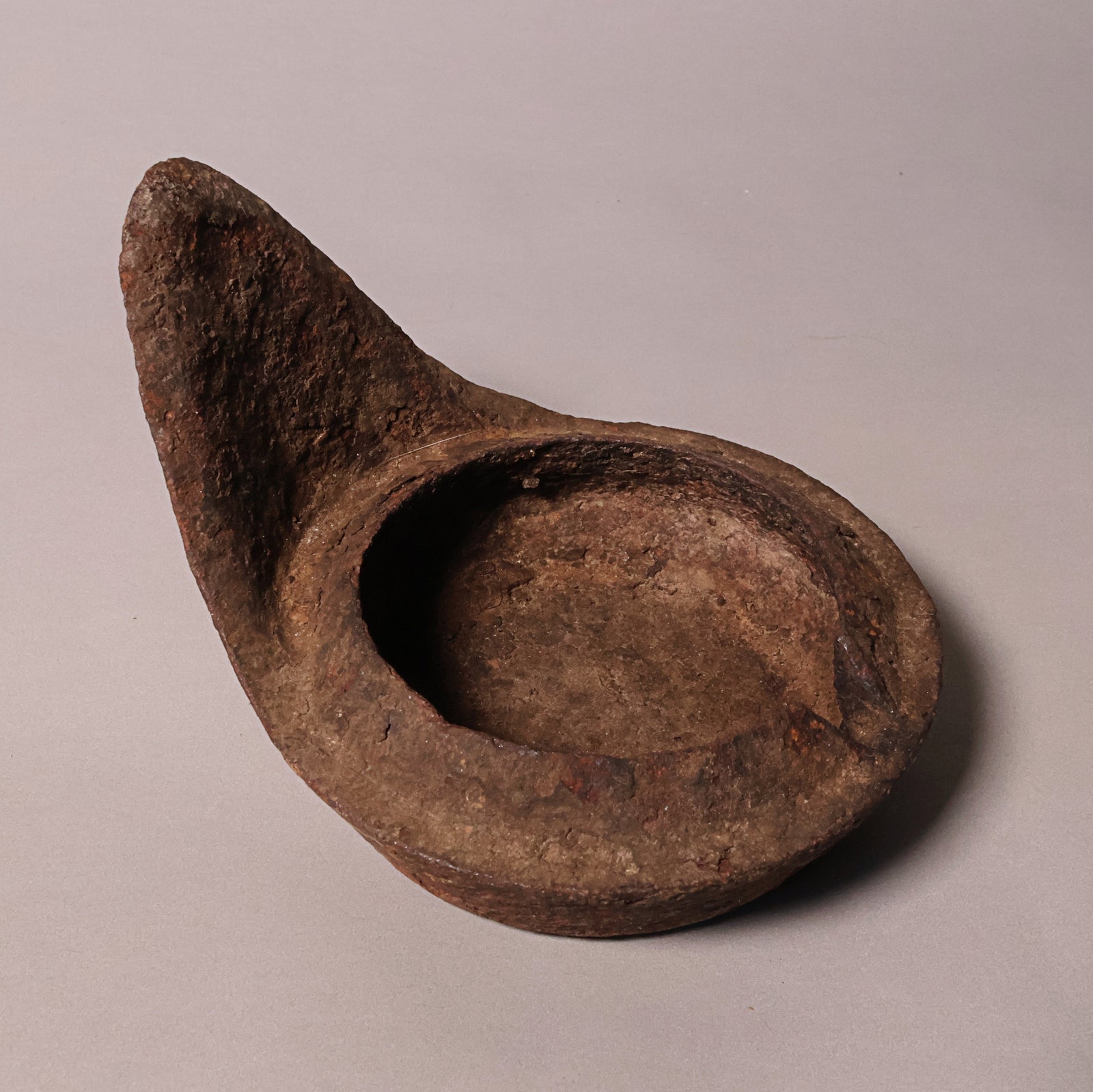 China, Qing Dynasty, Cast Iron Oil Lamp - c. 1800s CE - Imperial China