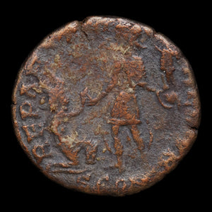 Rome, Emperor Magnus Maximus, AE3, Emperor & Victory Reverse - 383 to 388 CE - Roman Empire