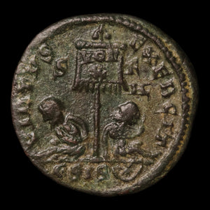 Rome, Emperor Constantine II, AE3, Seated Captives Reverse - 320 CE - Roman Empire