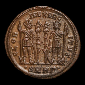 Rome, Emperor Constantius II, AE3, Two Soldiers Reverse - 330 to 333 CE - Roman Empire