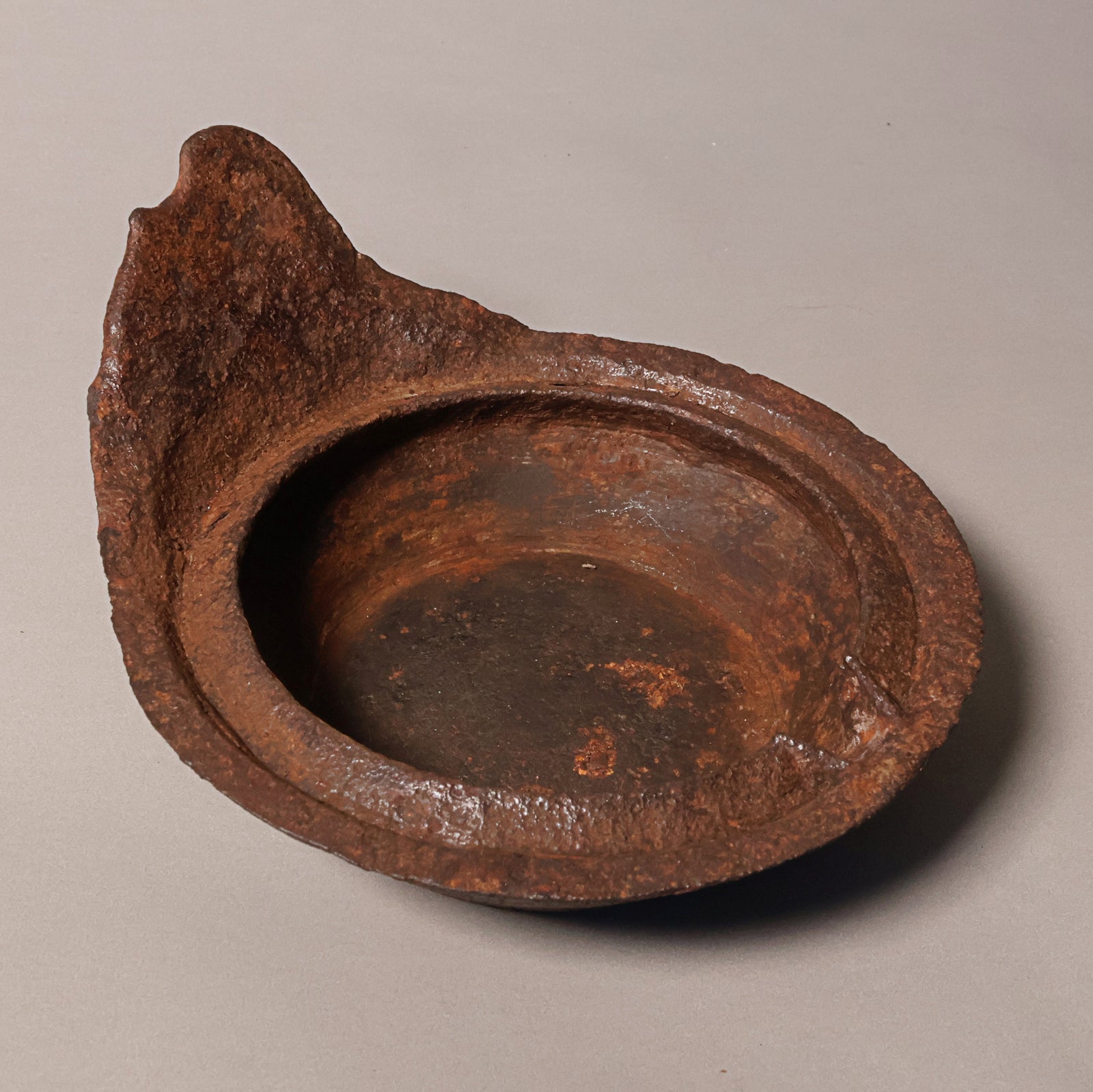 China, Qing Dynasty, Cast Iron Oil Lamp - c. 1800s CE - Imperial China