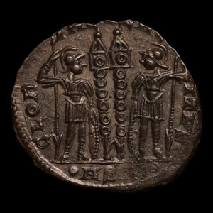 Rome, Emperor Constantine I, AE3, Two Soldiers Reverse - 334 to 335 CE - Roman Empire