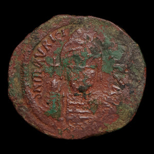 Byzantine Empire, Maurice Tiberius, AE Follis - 582 to 602 CE - Byzantine Empire