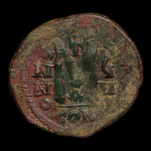Byzantine Empire, Maurice Tiberius, AE Follis - 582 to 602 CE - Byzantine Empire