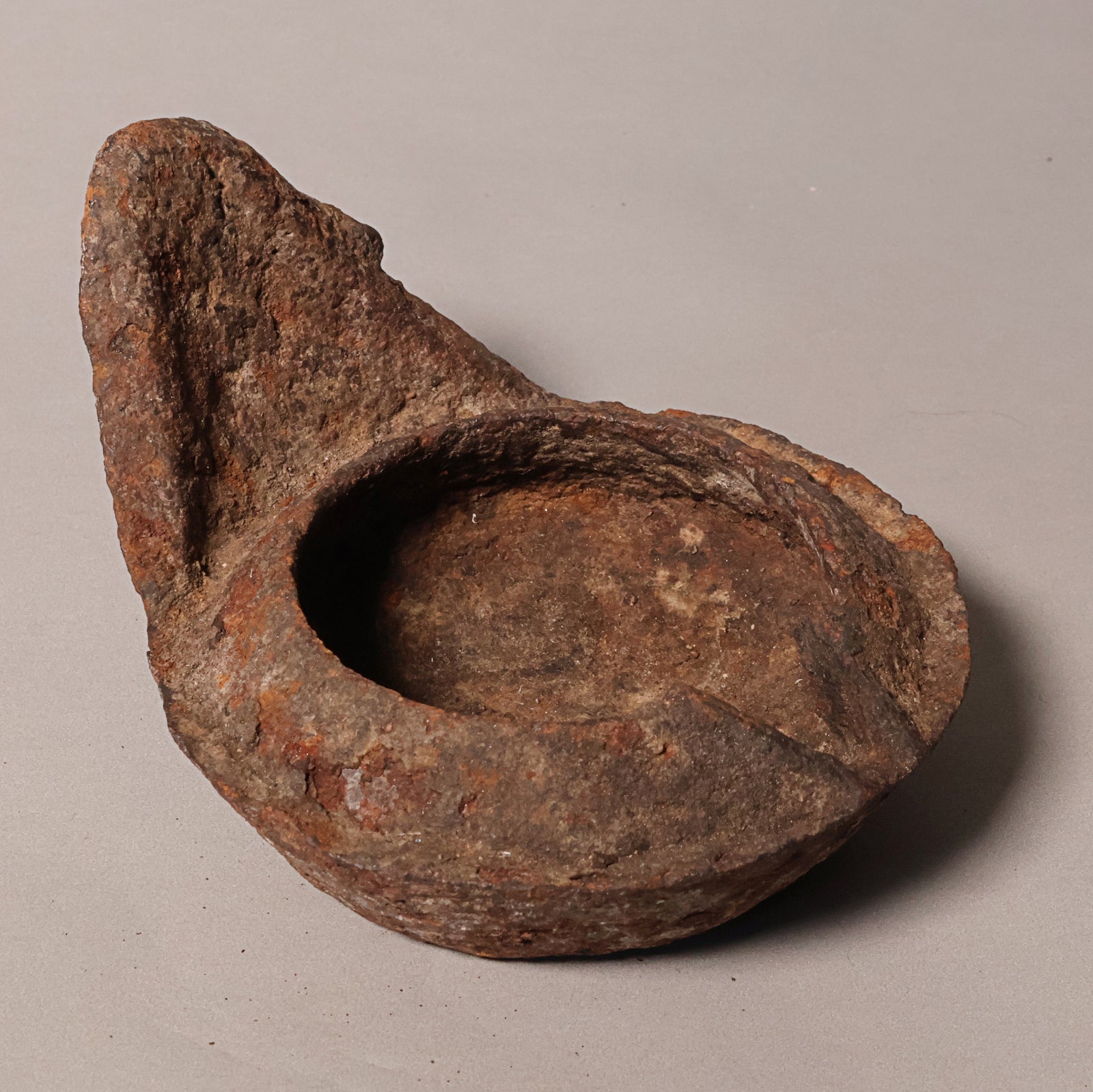 China, Qing Dynasty, Cast Iron Oil Lamp - c. 1800s CE - Imperial China