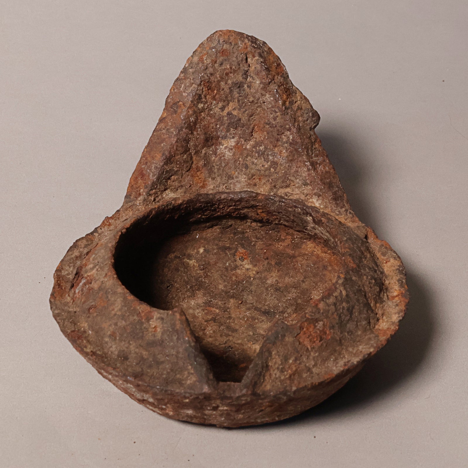 China, Qing Dynasty, Cast Iron Oil Lamp - c. 1800s CE - Imperial China