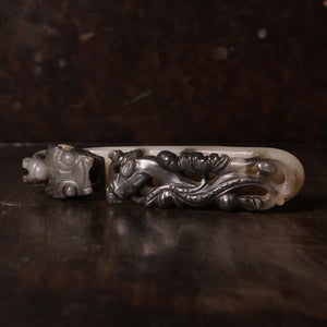 China, Qing Dynasty, Carved Jade Belt Hook - 1800s CE - Imperial China