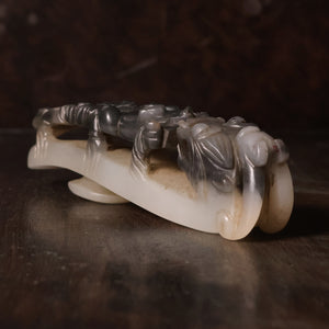 China, Qing Dynasty, Carved Jade Belt Hook - 1800s CE - Imperial China