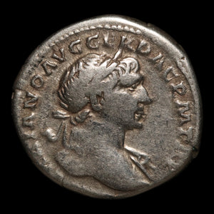 Rome, Emperor Trajan, AR Denarius, Pax (Goddess of Peace) - 103 to 111 CE - Roman Empire