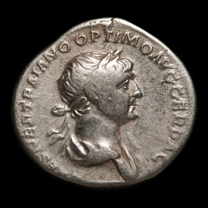 Rome, Emperor Trajan, AR Denarius, Felicitas (Divine Productivity) - 114 to 117 CE - Roman Empire