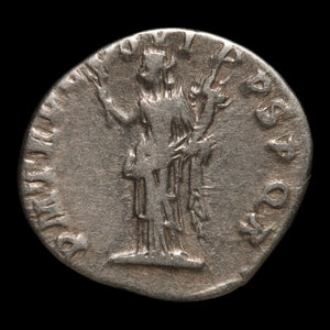 Rome, Emperor Trajan, AR Denarius, Felicitas (Divine Productivity) - 114 to 117 CE - Roman Empire