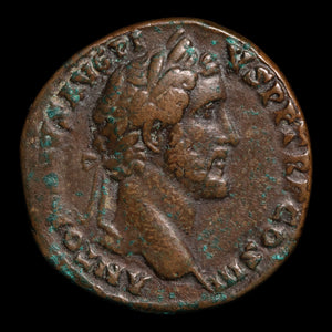 Rome, Antoninus Pius, Large AE Sestertius, Victory Reverse - 143 to 144 CE - Roman Empire