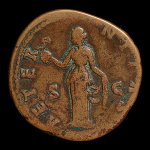 Rome, Faustina the Elder, Large AE Sestertius, Aeternitas (Eternity) - 141 CE - Roman Empire