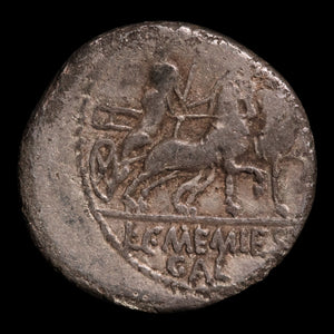 Rome, L. or C Memmius Gal, AR Denarius, Jupiter, Venus, & Cupid - 87 BCE - Roman Republic