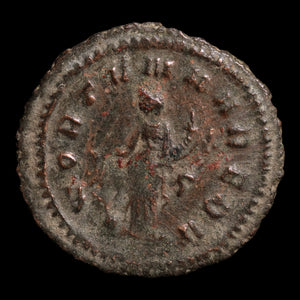 Rome, Emperor Gallienus, AR Antoninianus, Fortuna (Goddess of Fortune) - 260 to 268 CE - Roman Empire