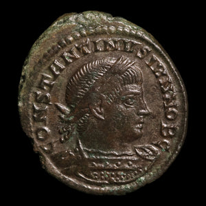 Rome, Constantine II, AE Unit, Two Soldiers Reverse - 333 to 335 CE - Roman Empire