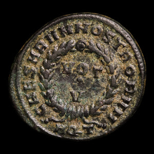 Rome, Constantine II, AE Unit, Votive Wreath Reverse - 320 to 321 CE - Roman Empire