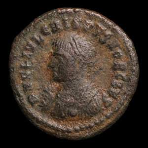 Rome, Crispus, AE Unit, Camp Gate Reverse - 317 CE - Roman Empire