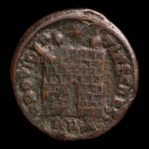 Rome, Constantius II, AE Unit, Camp Gate Reverse - 325 to 326 CE - Roman Empire