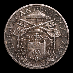 Vatican City, Sede Vacante (No Current Pope), Silver 10 Lire - 1939  - Vatican City, Italy