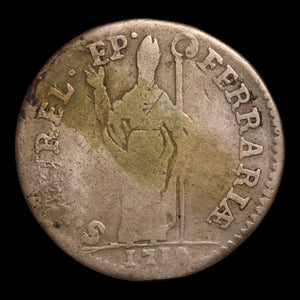 Papal States, Ferrara, Pope Clement XI, Silver 4 Baiocchi - 1710  - Papal States, Italy