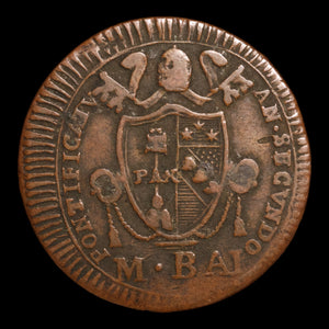 Papal States, Pope Pius VII, Copper ½ Baiocco - 1802  - Papal States, Italy