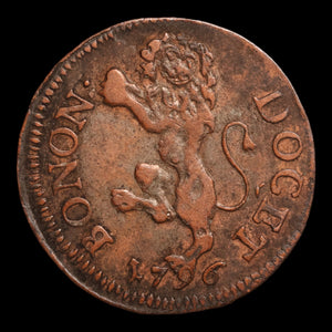 Papal States, Pope Pius VI, Copper Quattrino - 1796  - Papal States, Italy