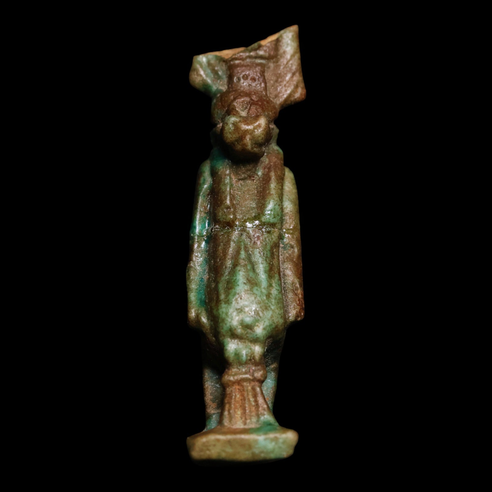 Egypt, Faience Amulet of Tawaret (Protective Goddess of Childbirth & Fertility)  - c. 664 - 332 BCE - Egypt (Late Period)